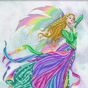 Fairy of the Rainbow Counted Cross Stitch Pattern