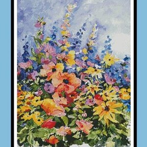 Counted Cross Stitch Pattern - 2 Sizes - Summer Joy by Artecy, 14, 16 or 18 count, Print and Bag Chart Pack