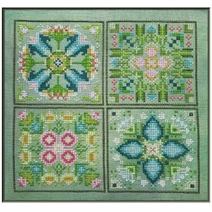 Counted Cross Stitch Pattern - Pixie Petals by Carolyn Manning, 8 1/2" x 11" cardstock booklet, 14 count