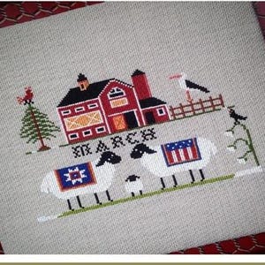 Counted Cross Stitch Pattern - Heroic Ewes Have a Baby - March by Twin Peak Primitives, 8 1/2" x 11" cardstock booklet, 20 count
