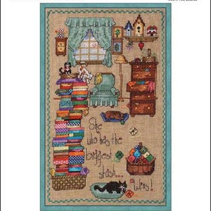 The Biggest Stash Counted Cross Stitch Pattern by Cross-Point Designs