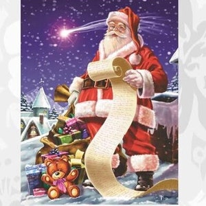 Counted Cross Stitch Pattern - Checking It Twice by Charting Creations, Print and Bag Chart Pack, 14, 18 or 25 count