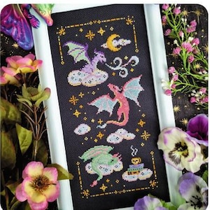 Dragon Dreams Counted Cross Stitch Pattern by Haunted Frames