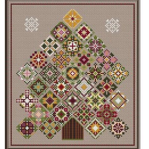 Counted Cross Stitch Pattern - Granny's Christmas Tree by Carolyn Manning, 8 1/2" x 11" cardstock booklet, 14 count