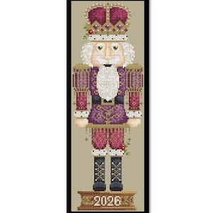 Counted Cross Stitch Pattern - 2026 Nutcracker by Shannon Christine Designs, 8 1/2" x 11" cardstock booklet