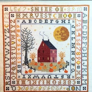 Shine on Harvest Moon Counted Cross Stitch Pattern