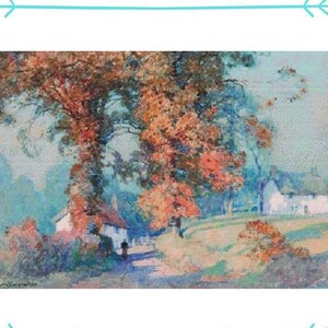 Counted Cross Stitch Pattern - A Devonshire Lane by X Squared Cross Stitch, Print and Bag Chart Pack, 14 count