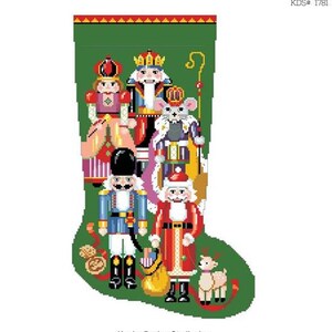 Counted Cross Stitch Pattern - Nutcracker Stocking by Kooler Design Studio, 8 1/2" x 11" cardstock booklet, 14 count