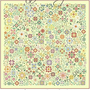 The Flower a Day Stitch Along Counted Cross Stitch Pattern by Carolyn Manning