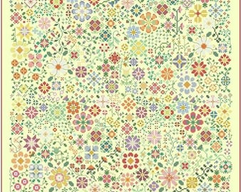 The Flower a Day Stitch Along Counted Cross Stitch Pattern by Carolyn Manning