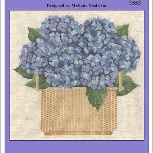 Nantucket Basket Counted Cross Stitch Pattern