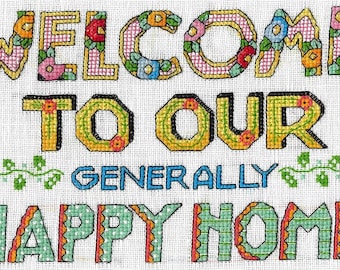 Our Happy Home Counted Cross Stitch Kit by Mary Engelbreit