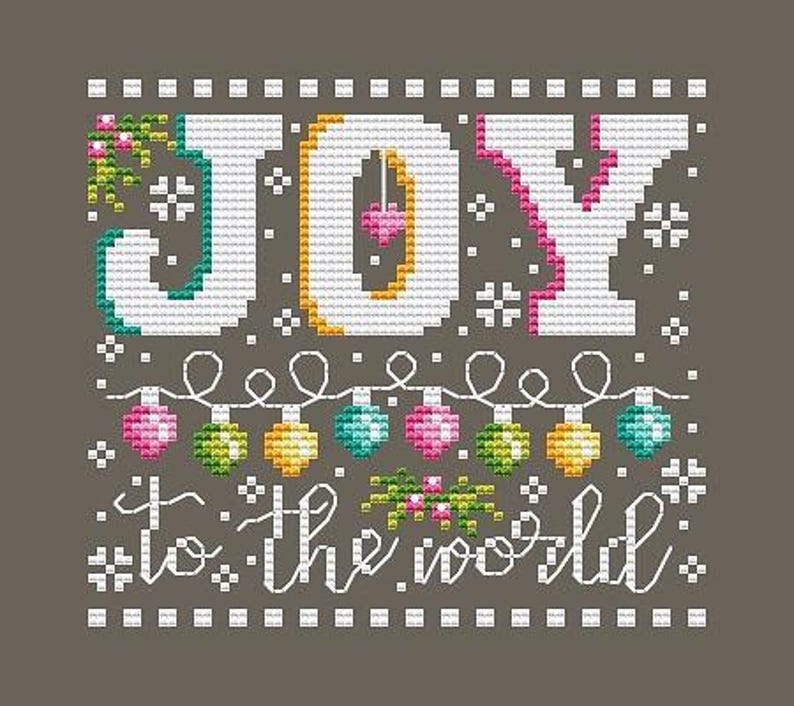 Joy to the World Counted Cross Stitch Pattern by Shannon Christine ...