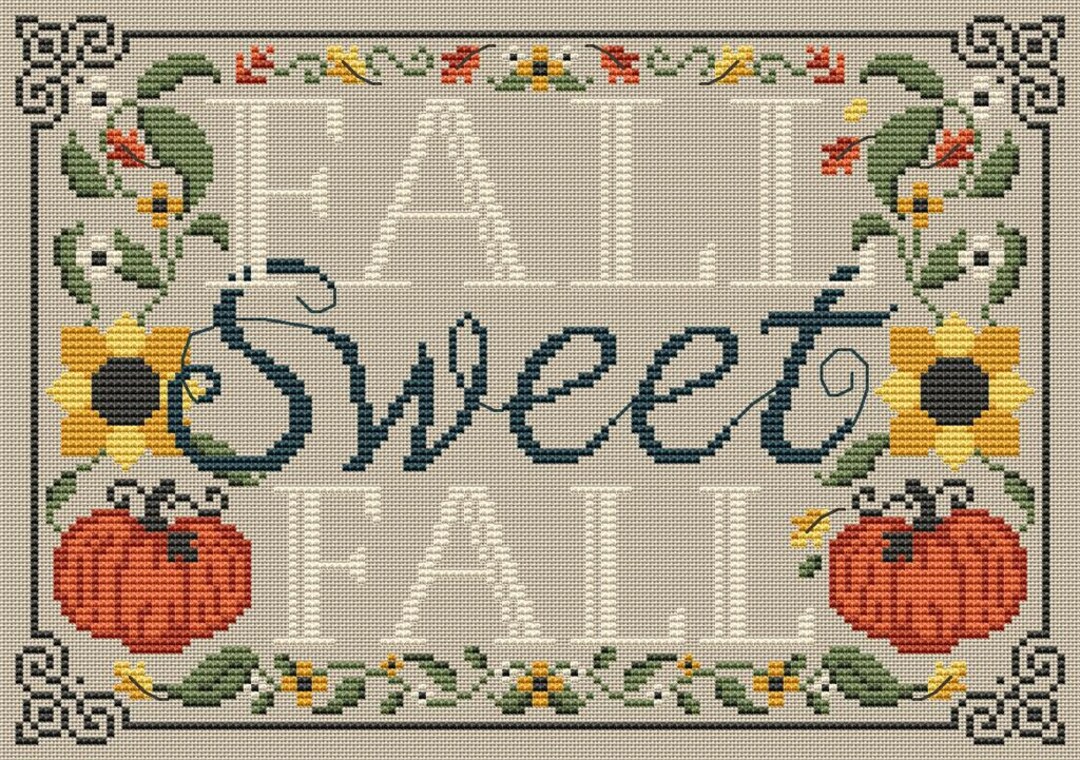Fall Sweet Fall Counted Cross Stitch Pattern - Etsy