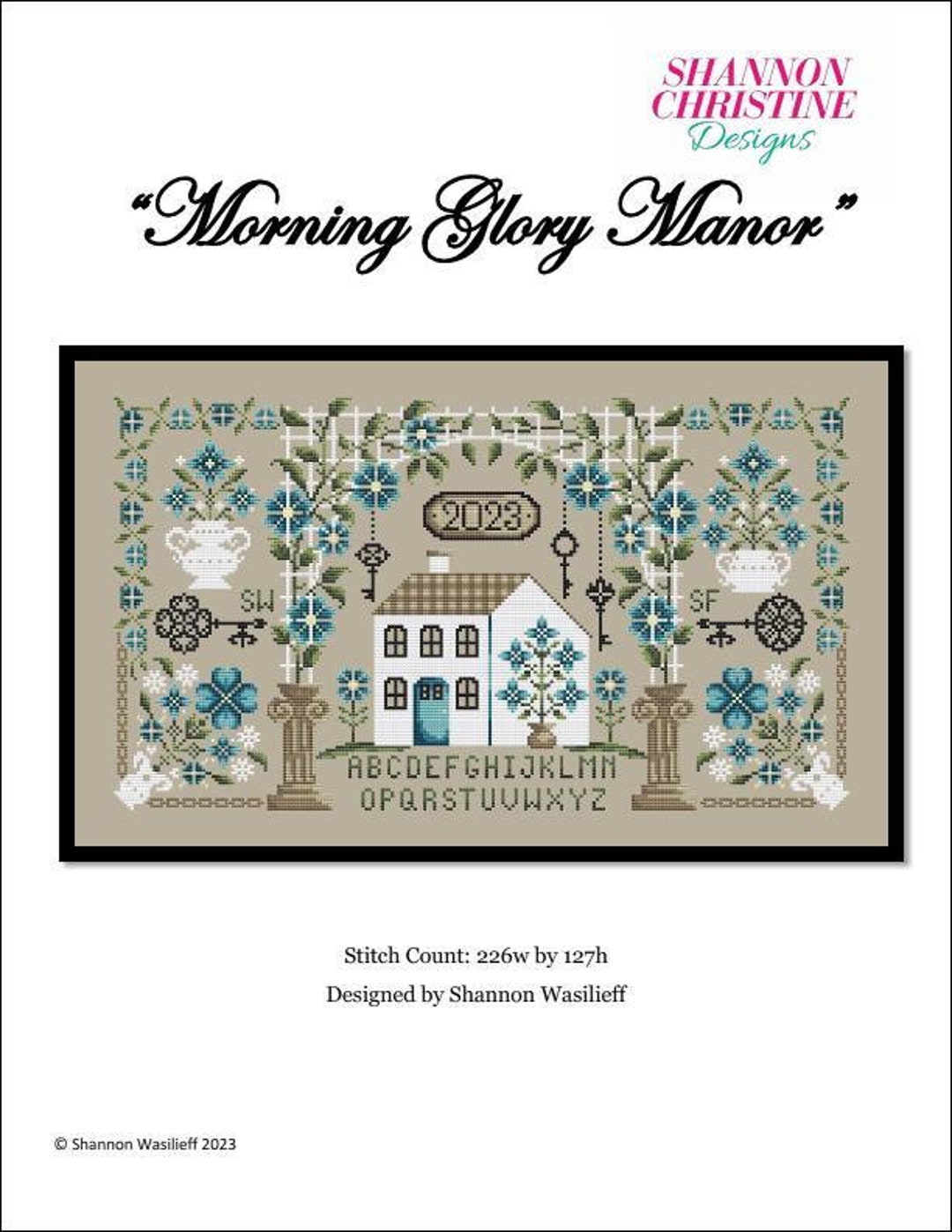 Morning Glory Manor Counted Cross Stitch Pattern by Shannon Christine ...