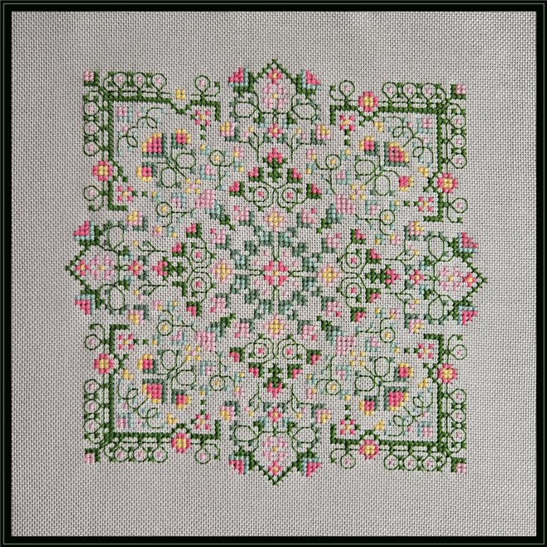 Counted Cross Stitch Pattern - Buds (the Garden Labyrinth