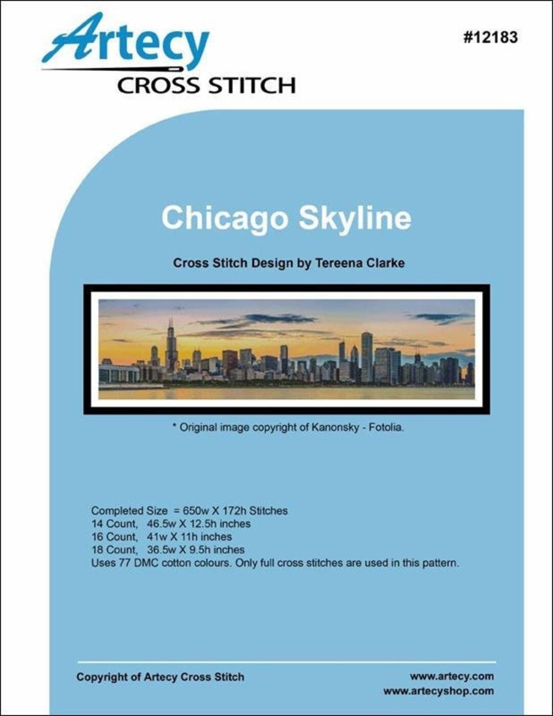Chicago Skyline Counted Cross Stitch Pattern - Etsy