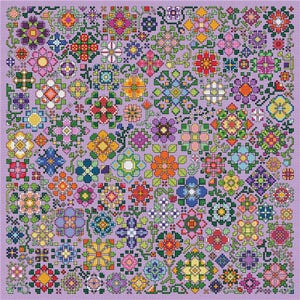 Flower Power Counted Cross Stitch Pattern by Carolyn Manning