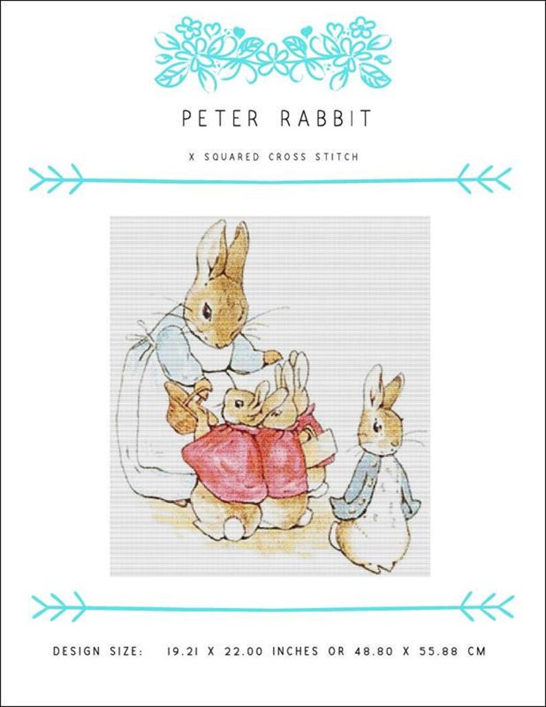 Cross Stitch Pattern - Peter Rabbit by X Squared Cross Stitch - Etsy