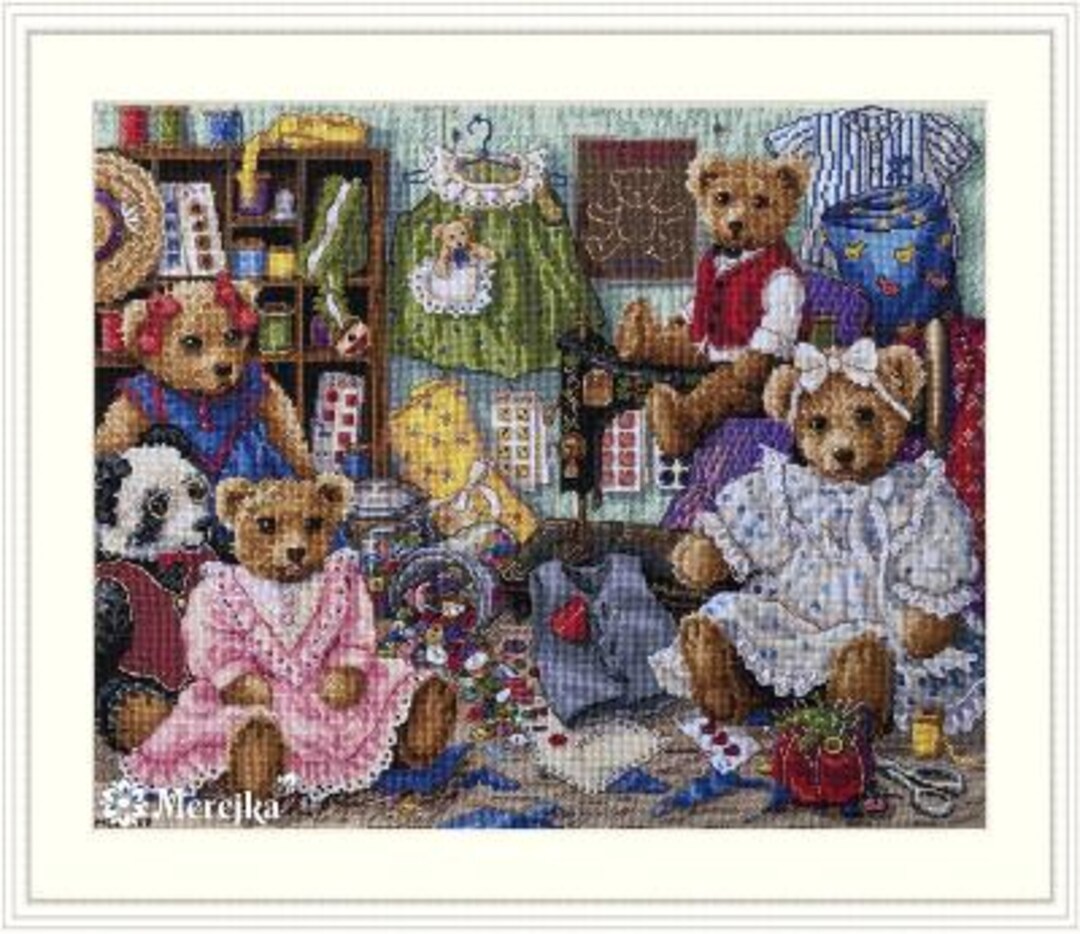TABLEAU LIVRET POINT de croix vintage « jolis porcelaine » par