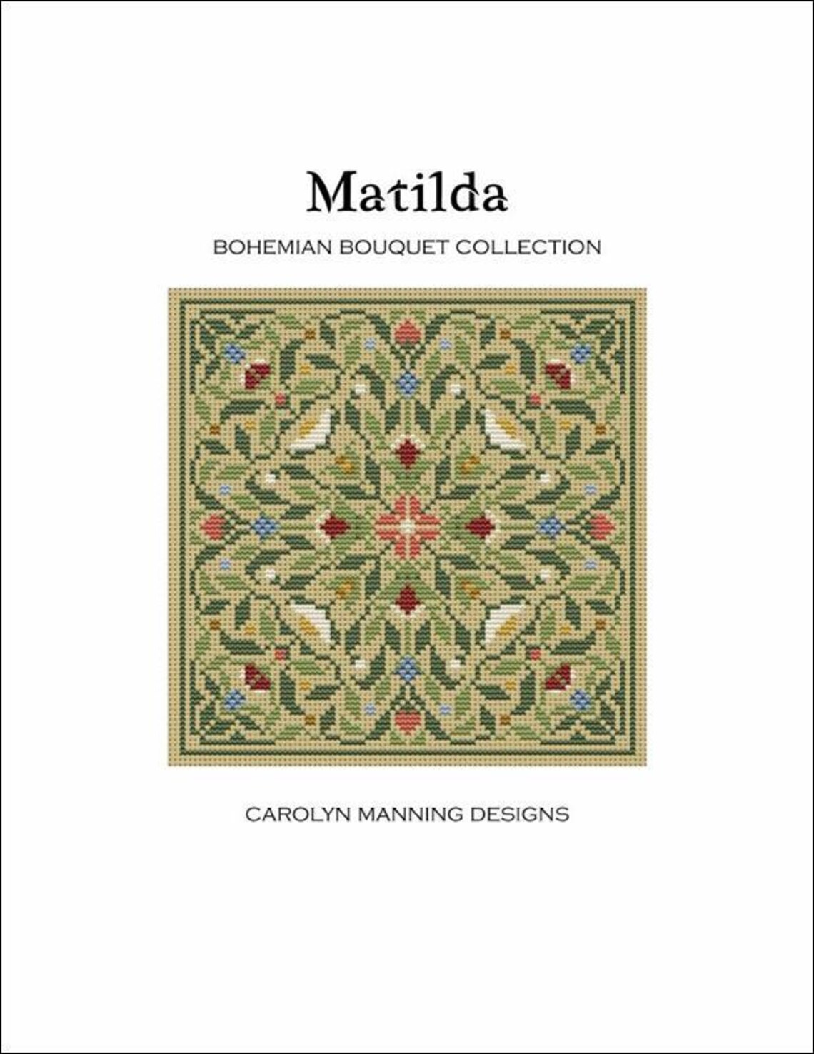 Matilda (boehemian Bouquet Collection) Counted Cross Stitch Pattern by ...