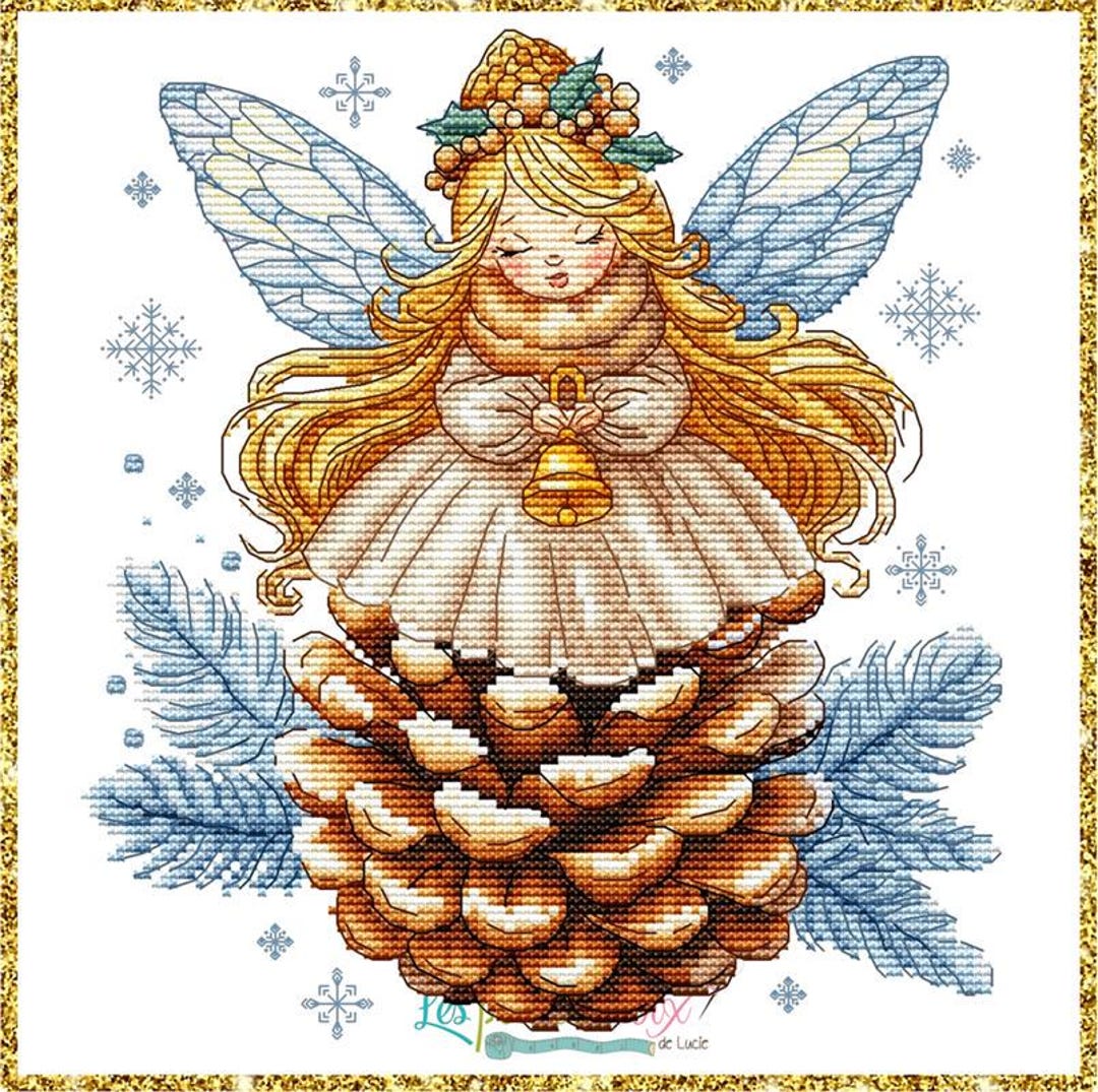 Pine Cone Angel Counted Cross Stitch Pattern by Les Petites Croix De ...