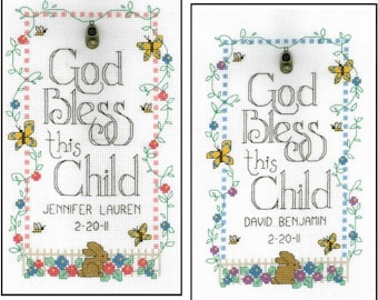 God Bless this Child Counted Cross Stitch Pattern