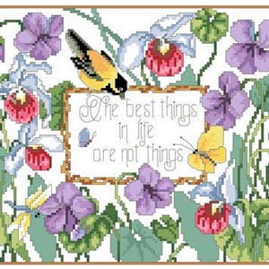 Patrón de punto de cruz contado "Las mejores cosas" de Kooler Design Studio imagen 2