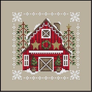 Christmas Barn Counted Cross Stitch Pattern