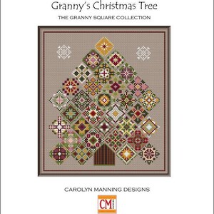 Granny's Christmas Tree Counted Cross Stitch Pattern From Carolyn ...