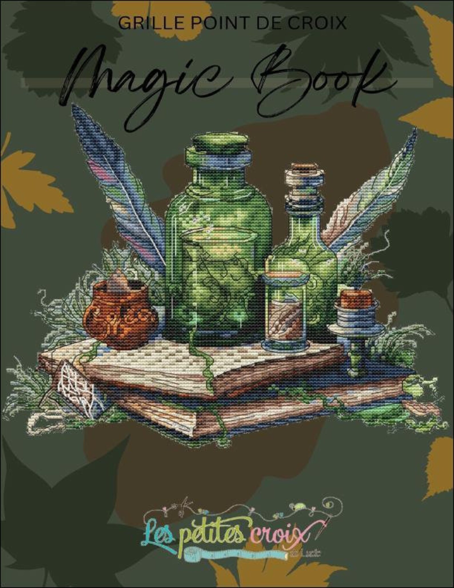 Magic Book Counted Cross Stitch Pattern by Les Petties Croix De Lucie ...