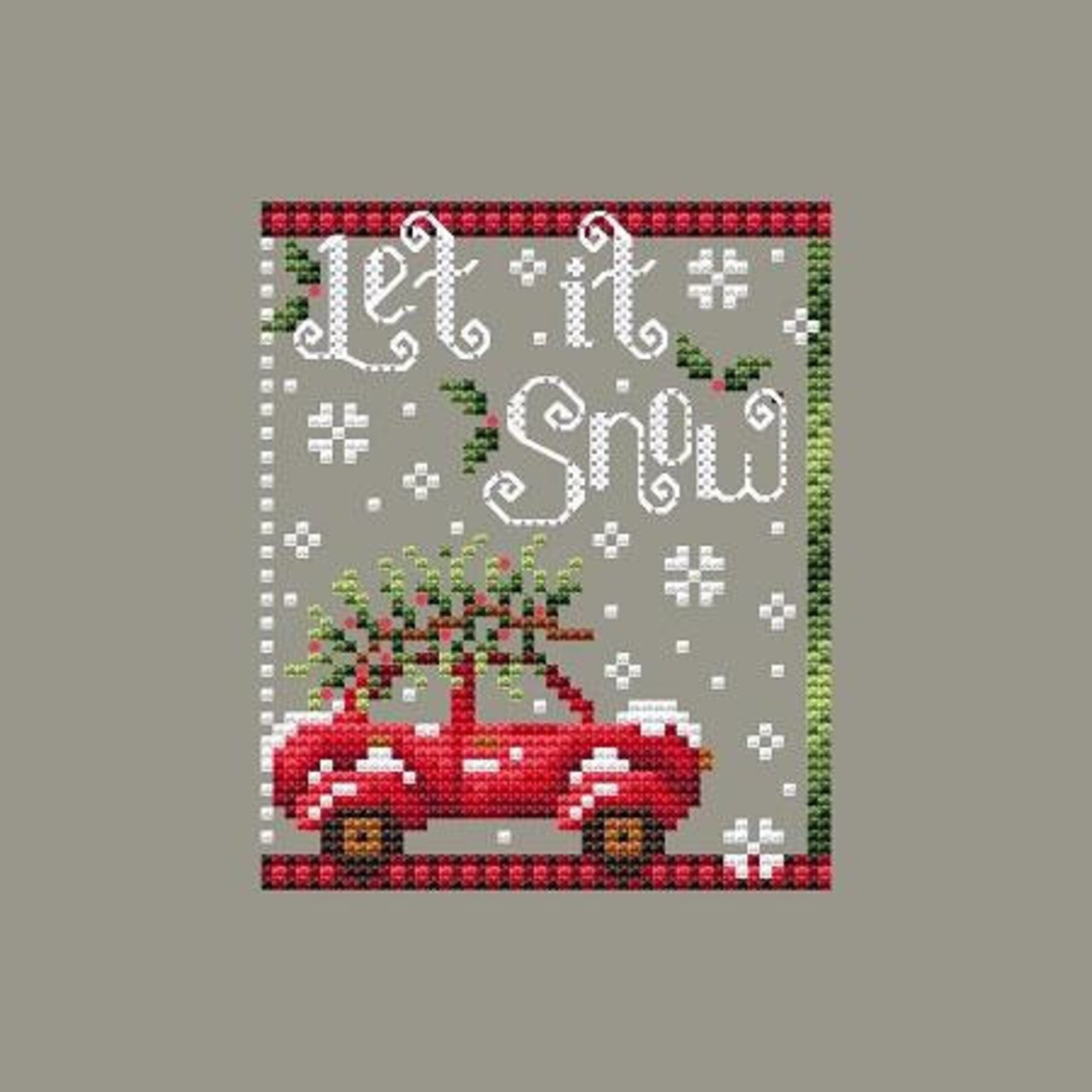 Cross Stitch Pattern - Let It Snow by Shannon Christine Designs - Etsy