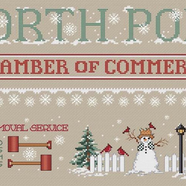 Department Of Public Works Snow Control Counted Cross Stitch Sue Hillis Pattern Part One of a Four Part Series