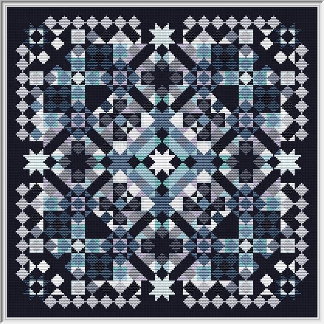 North Star Counted Cross Stitch Pattern by Carolyn Manning - Etsy