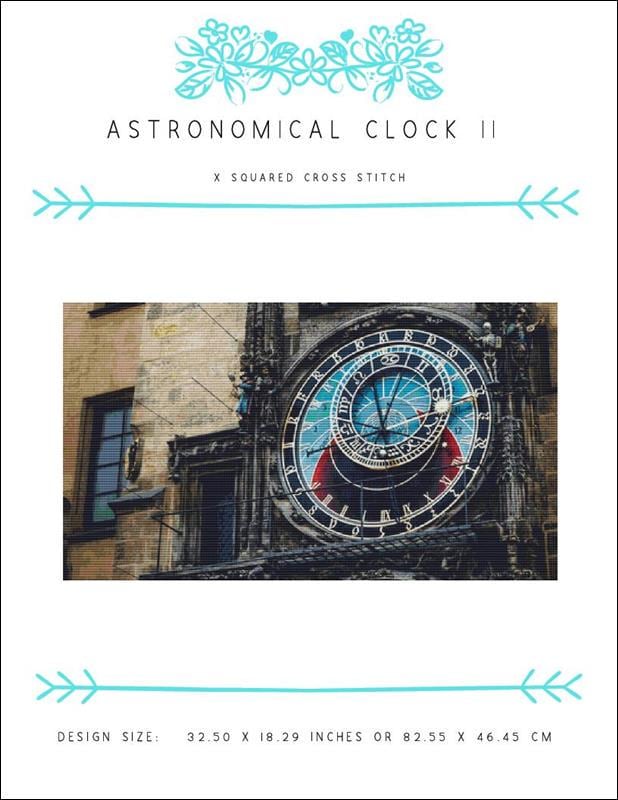 Astronomical Clock Counted II Cross Stitch Pattern by X Squared Cross ...