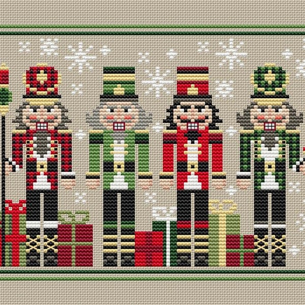 Nuts For Christmas Counted Cross Stitch Pattern