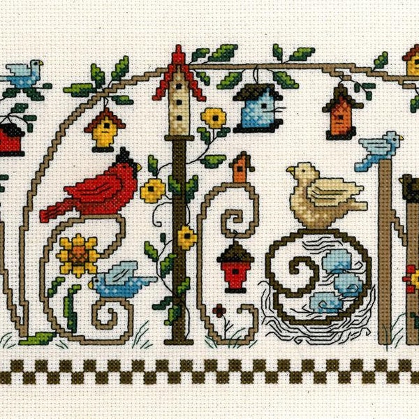 Every Bird Welcome Counted Cross Stitch Kit or Pattern