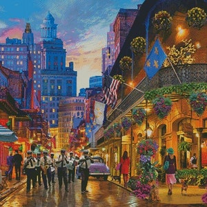 Choice of 3 Sizes - The Big Easy Counted Cross Stitch Pattern