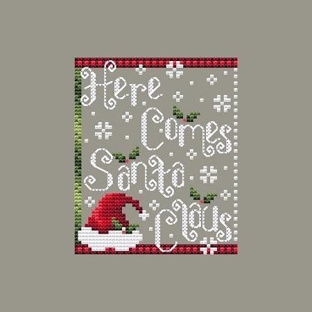 Here Comes Santa Counted Cross Stitch Pattern by Shannon Christine ...