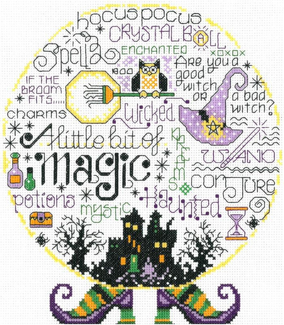 Let's Be Magical Counted Cross Stitch Choice of Kit or Pattern - Etsy