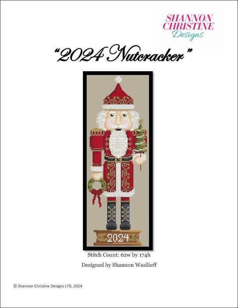 Cross Stitch Pattern - 2024 Nutcracker by Shannon Christine Designs ...