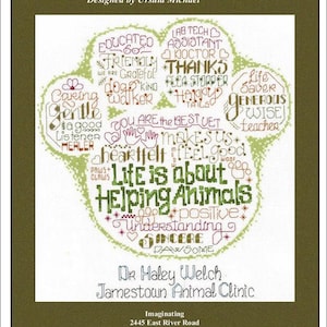 Let's Appreciate My Vet Counted Cross Stitch Pattern by Imaginating