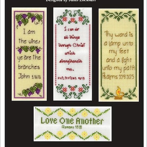 Bookmark Blessings Counted Cross Stitch Pattern