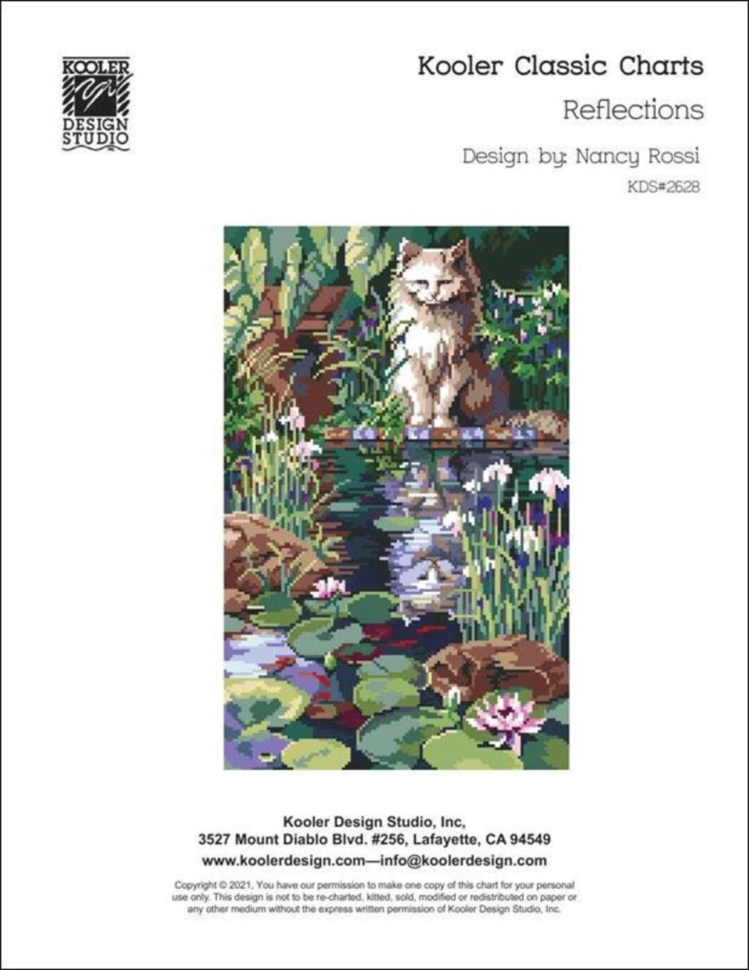Reflections Counted Cross Stitch Pattern by Kooler Design Studio - Etsy
