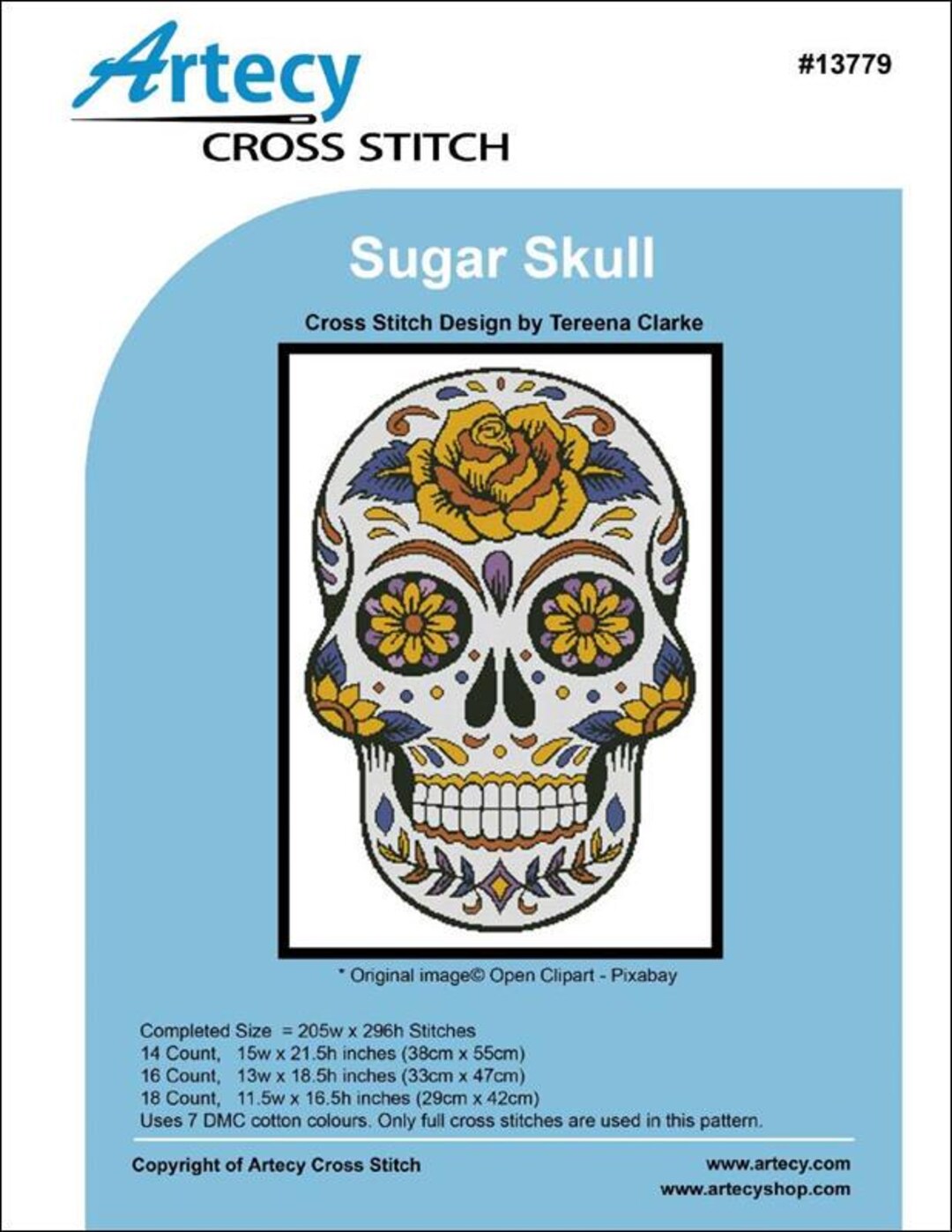 Cross Stitch Pattern - Sugar Skull by Artecy Cross Stitch - Etsy