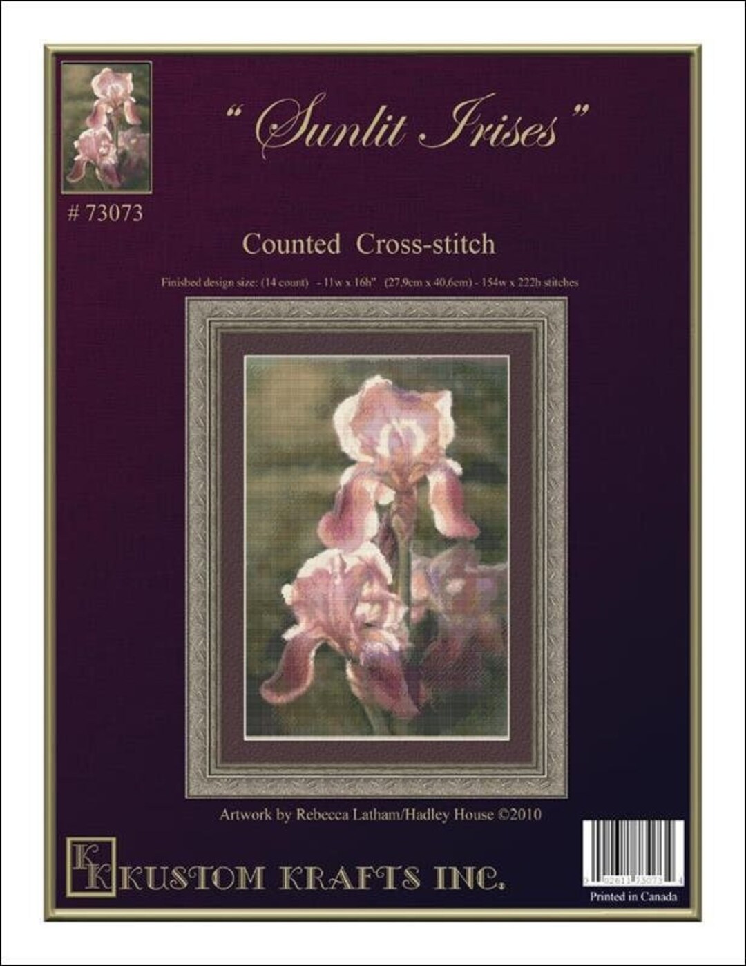 Sunlit Irises Counted Cross Stitch Pattern by Kustom Krafts - Etsy