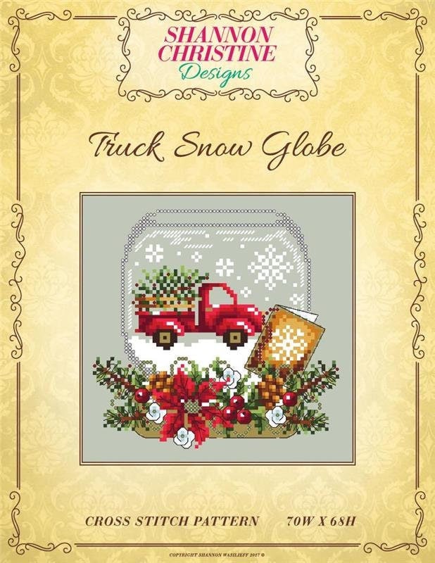 Truck Snow Globe Counted Cross Stitch Pattern by Shannon Christine ...