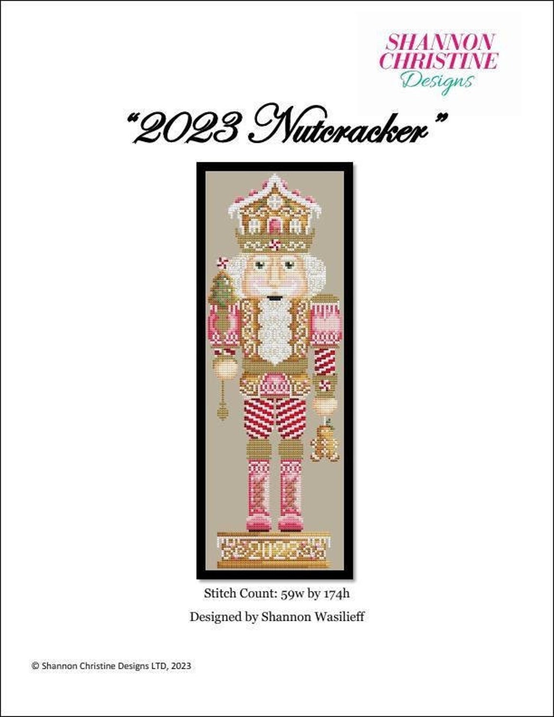 Cross Stitch Pattern - 2023 Nutcracker by Shannon Christine Designs - Etsy