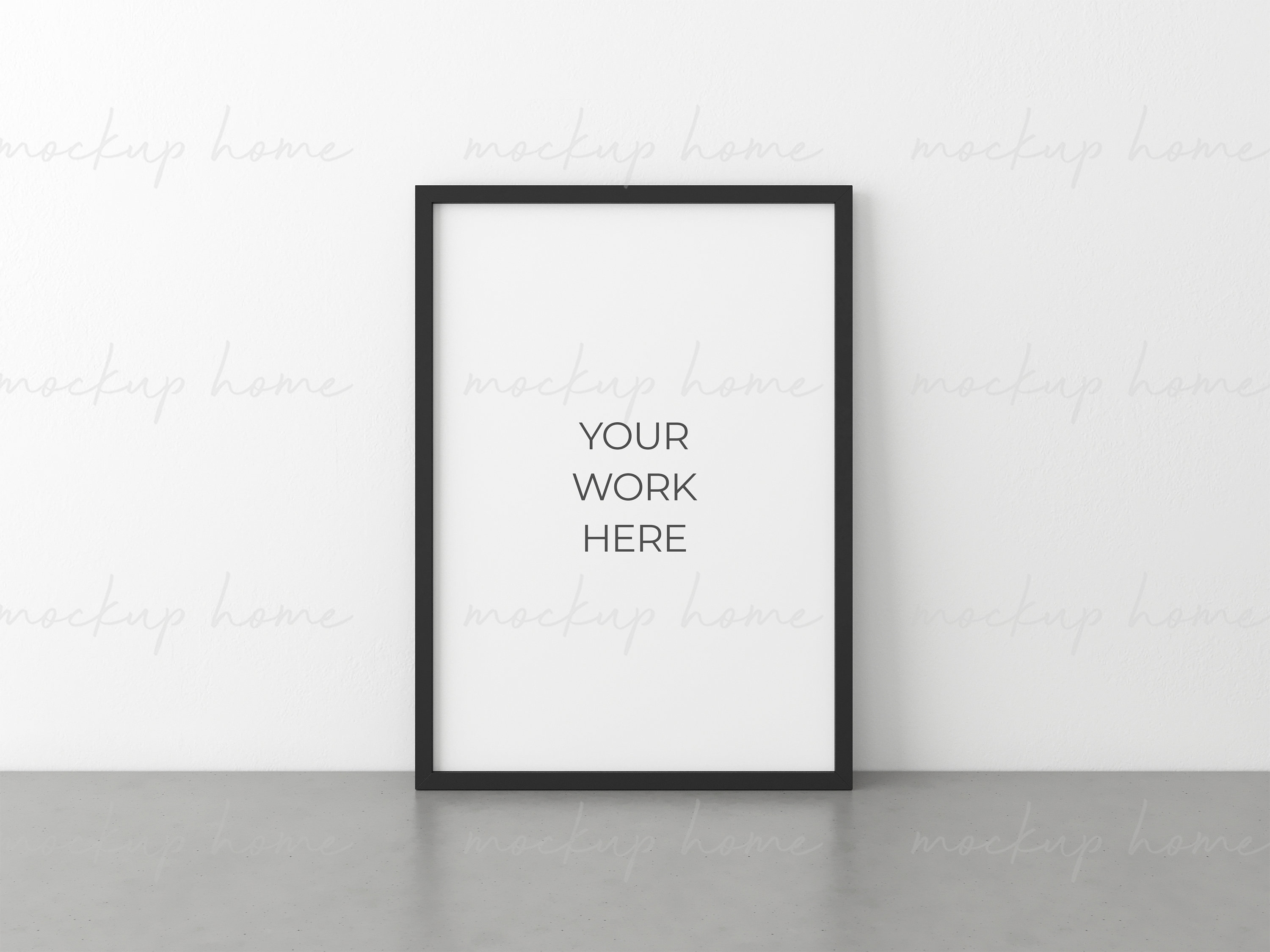 A1 A2 A3 A4 A5 Size Black Frame Mockup A Paper Size Black Etsy UK