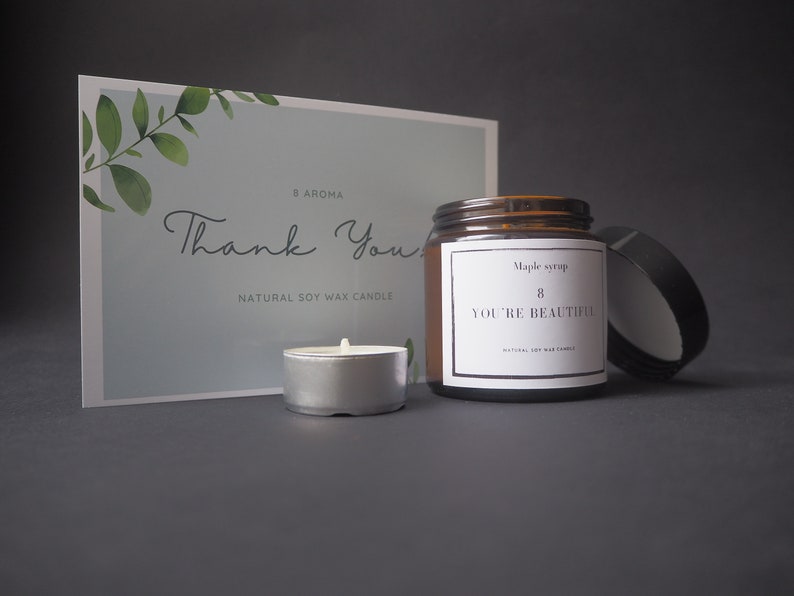 Rusian soy candle handmade mood girl present box 100/% vegan gift Motivational Scented CANDLE You re beautiful
